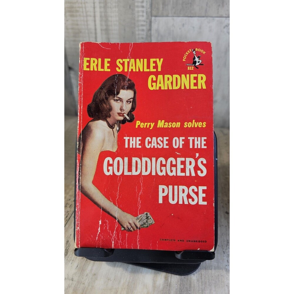 Erle Stanley Gardner Golddigger's Purse PB #812 Sep 1952 Benn Mitchell Photo